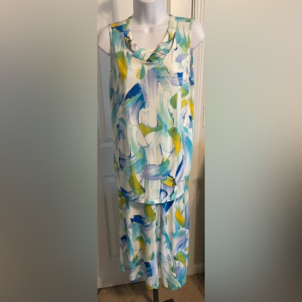 Nina Leonard Multicolor Artistic 2 pc. Set